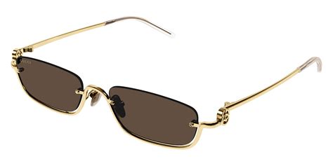 Gucci™ GG1278S 001 55 Gold Sunglasses 